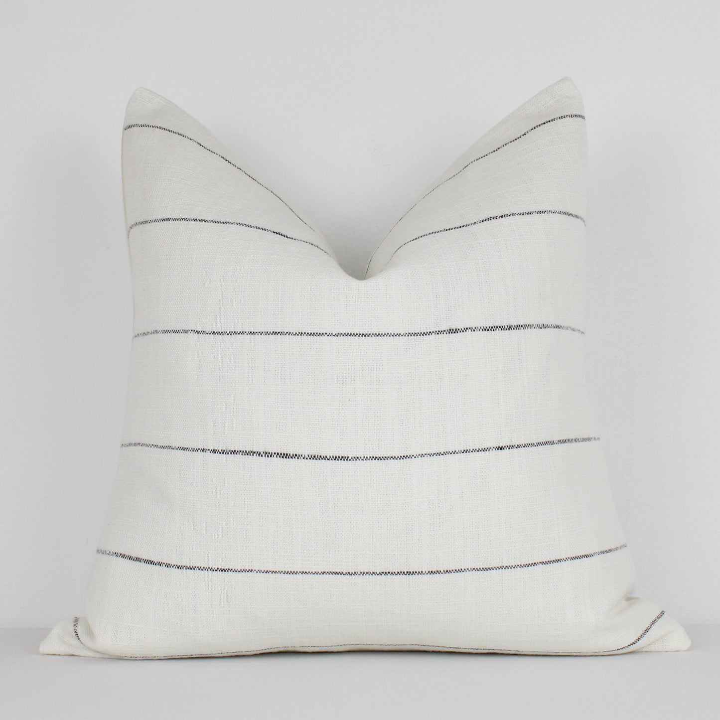 Ivory Strip Decor Pillow Cover