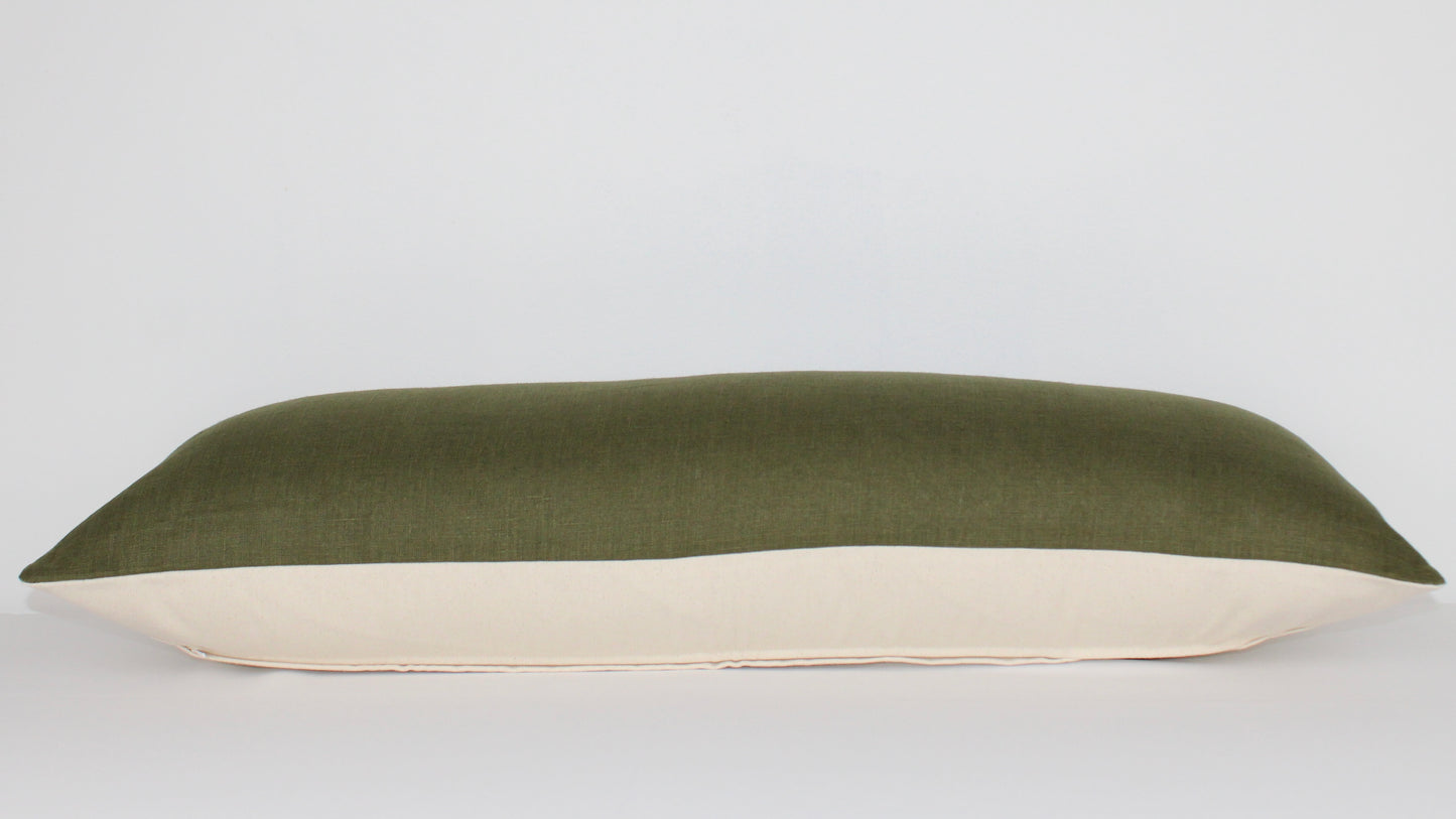 Moss Linen Extra Large Lumbar
